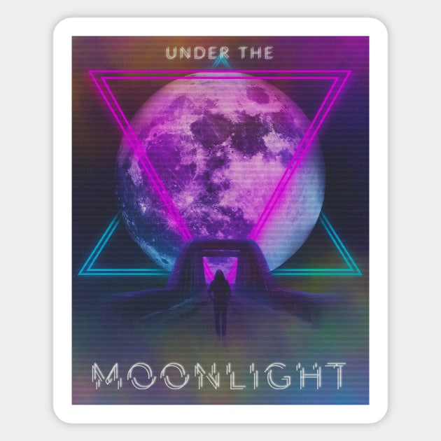 UNDER THE MOONLIGHT Sticker by edycibrian